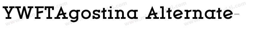 YWFTAgostina Alternate字体转换
